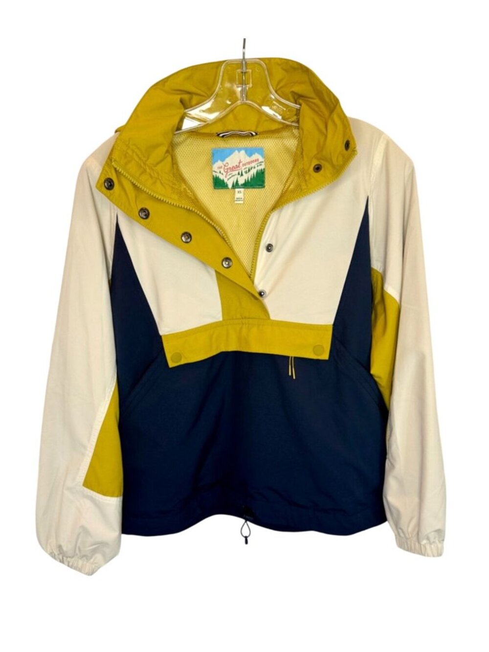 The Great. Outdoors The Crestline Pullover Beige Yellow Blue - Size XS